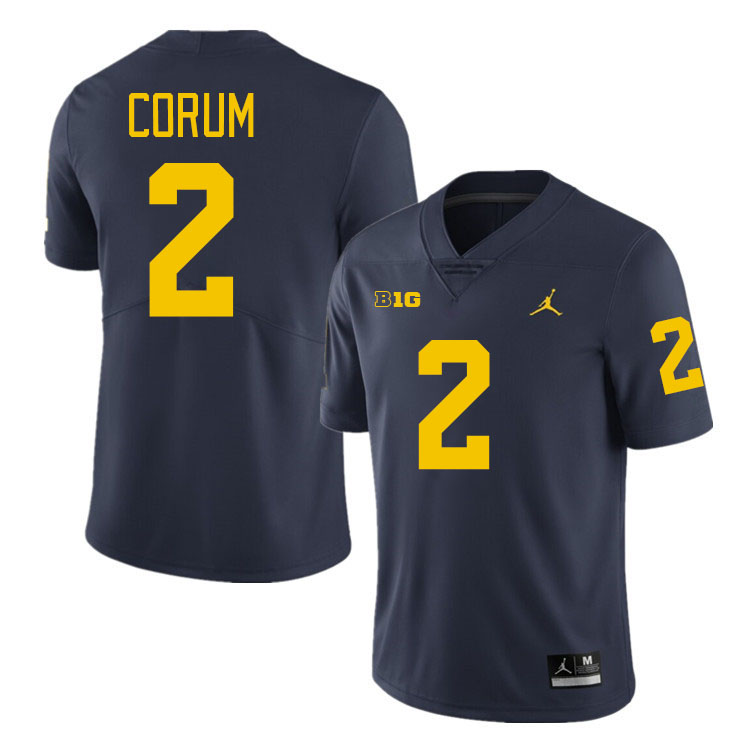 Blake Corum Michigan Jersey,Michigan Wolverines #2 Blake Corum Jersey Youth-Navy